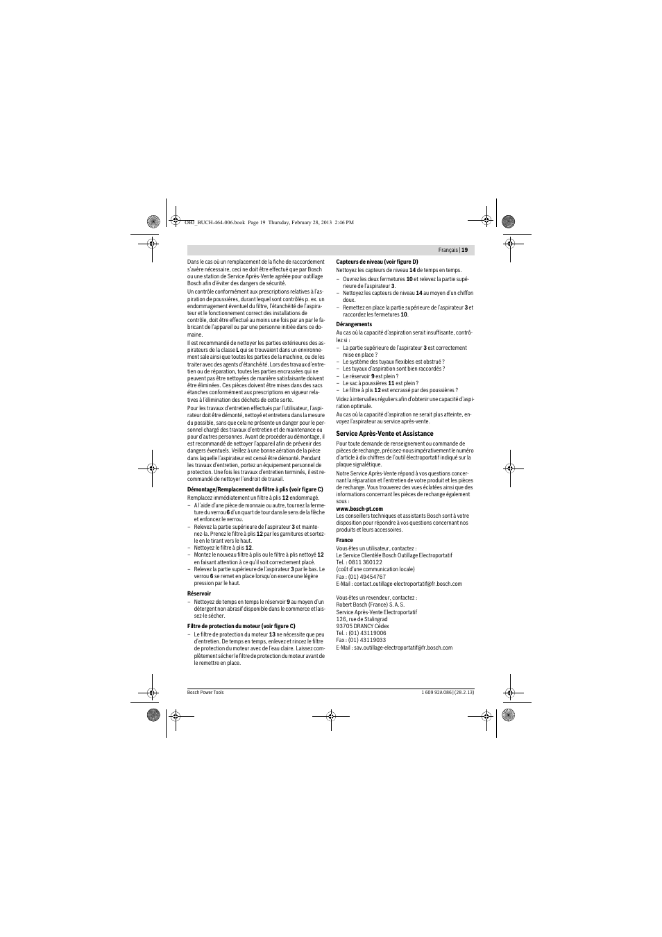 Bosch GAS 25 L SFC Professional User Manual | Page 19 / 146