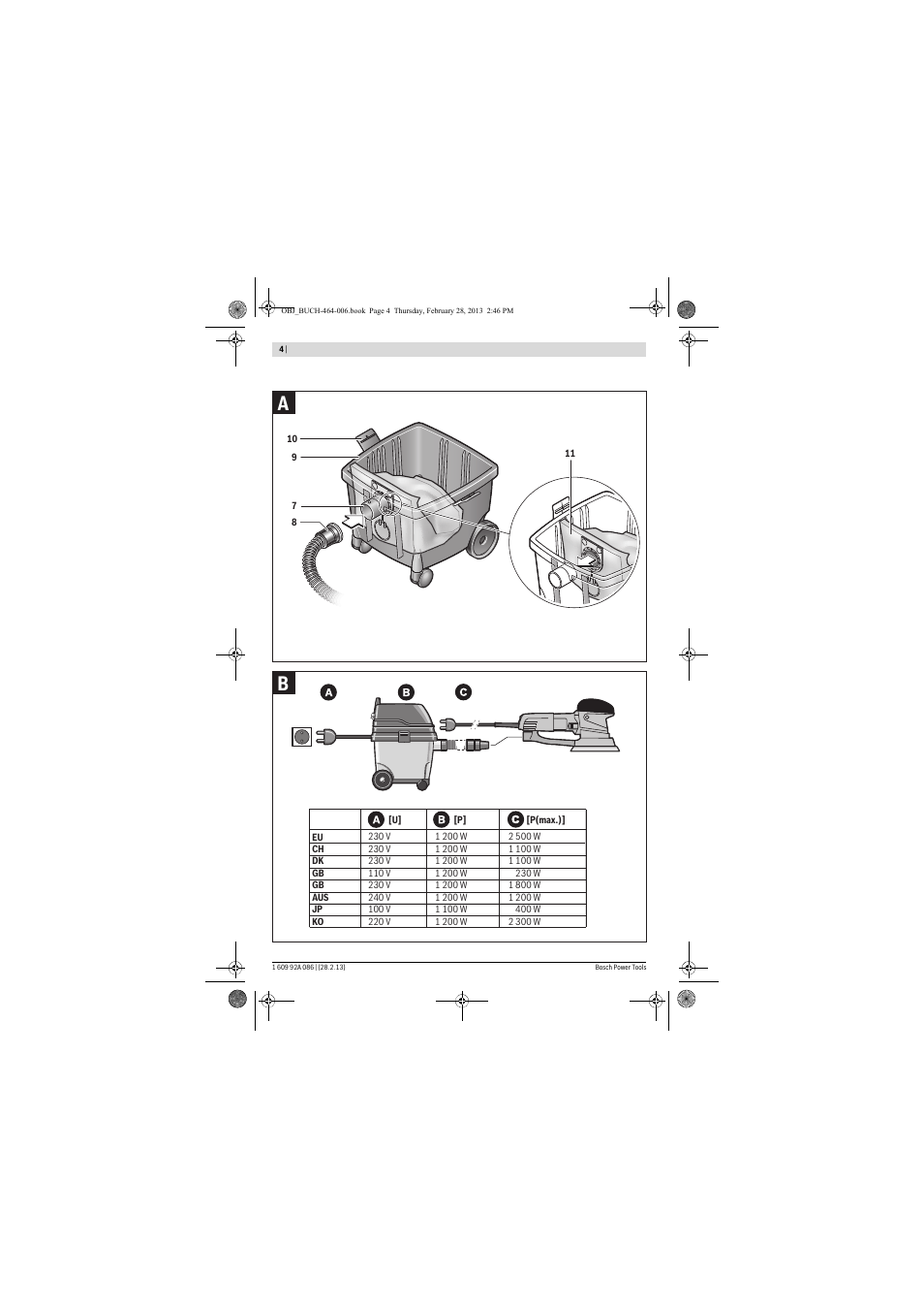 Bosch GAS 25 L SFC Professional User Manual | Page 4 / 146