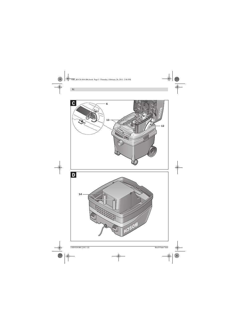 Bosch GAS 25 L SFC Professional User Manual | Page 5 / 146