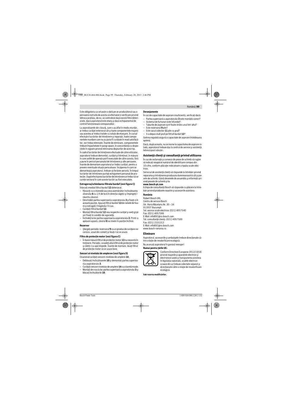 Bosch GAS 25 L SFC Professional User Manual | Page 99 / 146