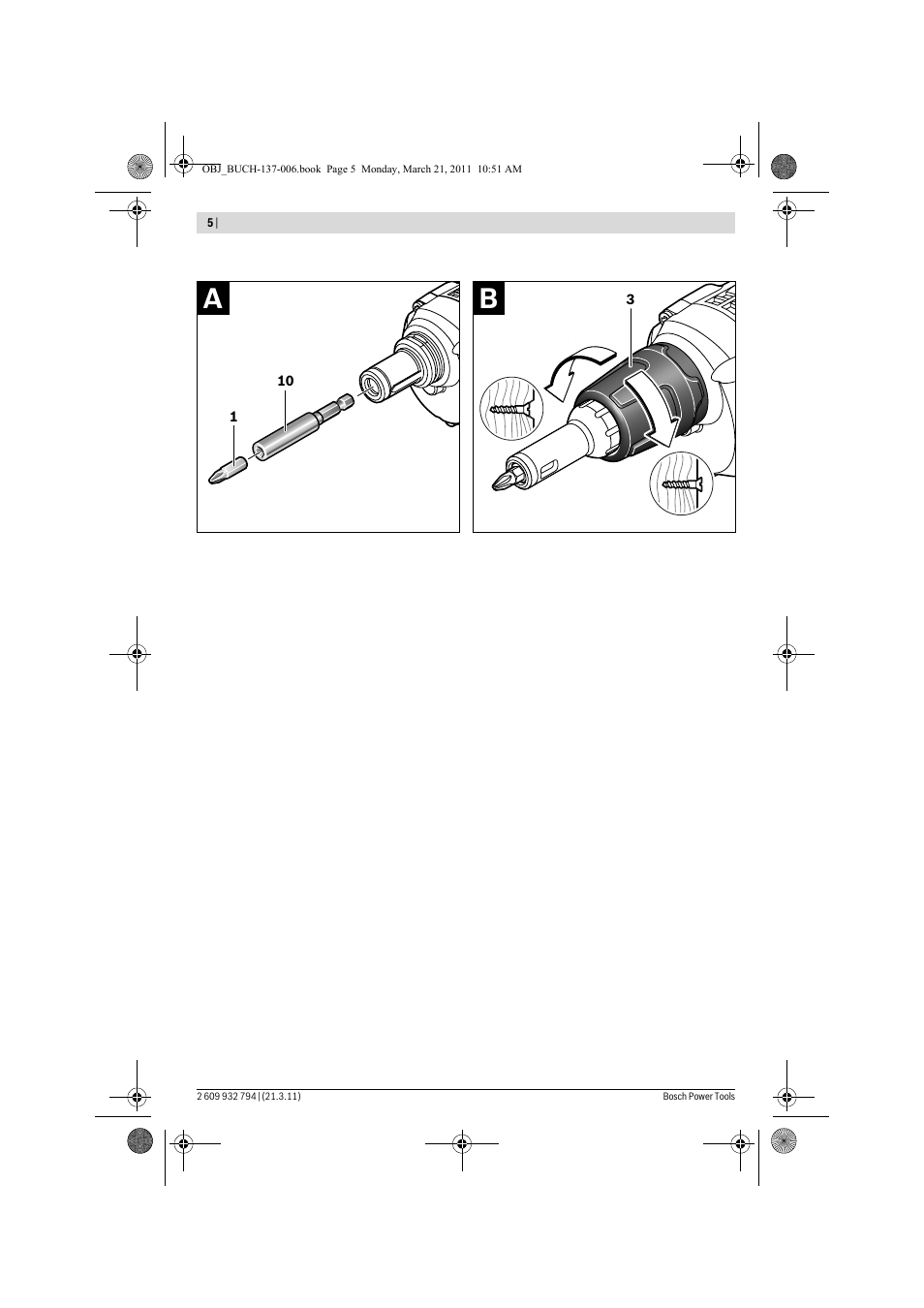 Bosch GSR 6-60 TE Professional User Manual | Page 5 / 119