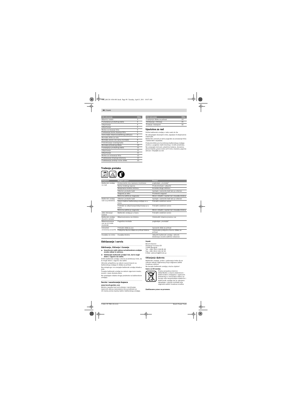 Bosch ALS 25 User Manual | Page 90 / 107