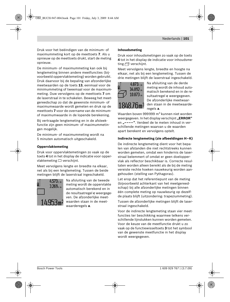 Bosch GLM 150 Professional User Manual | Page 101 / 440