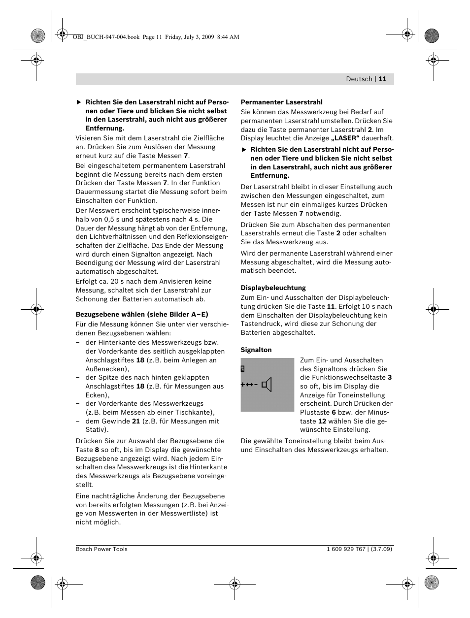 Bosch GLM 150 Professional User Manual | Page 11 / 440