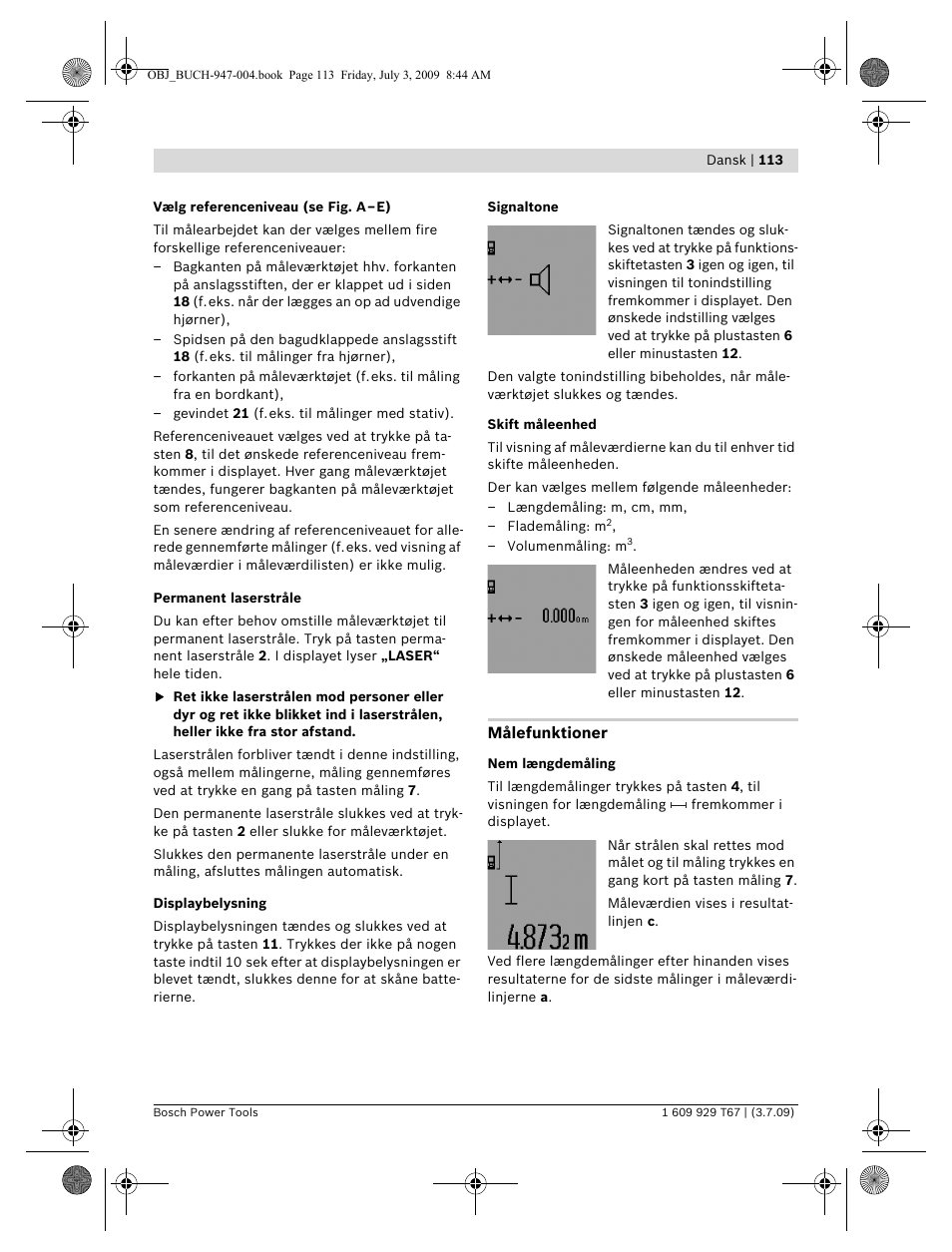 Bosch GLM 150 Professional User Manual | Page 113 / 440