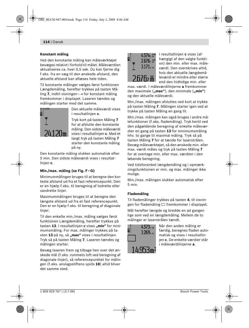 Bosch GLM 150 Professional User Manual | Page 114 / 440
