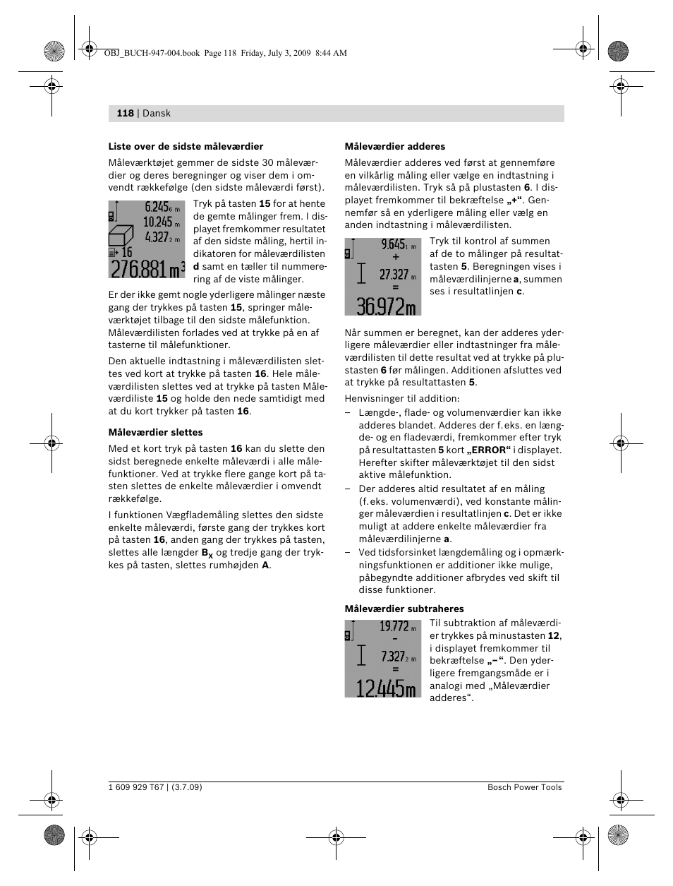 Bosch GLM 150 Professional User Manual | Page 118 / 440