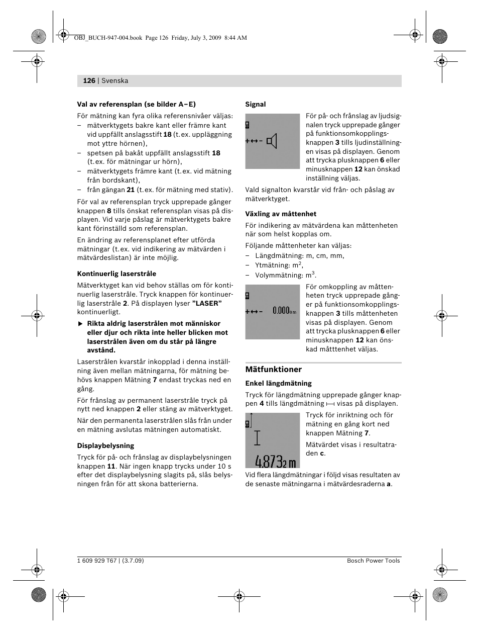 Bosch GLM 150 Professional User Manual | Page 126 / 440