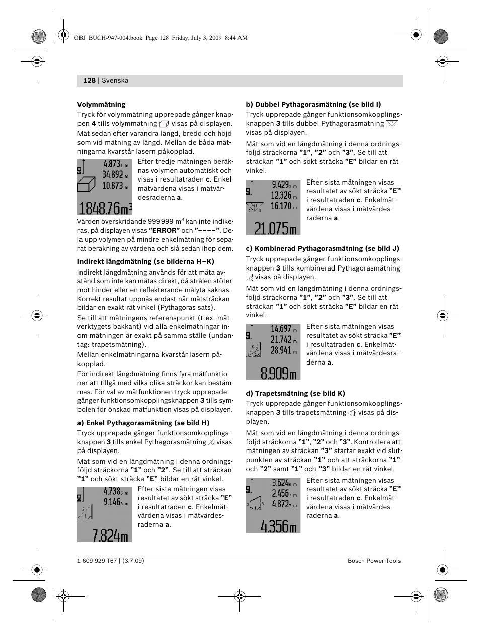 Bosch GLM 150 Professional User Manual | Page 128 / 440