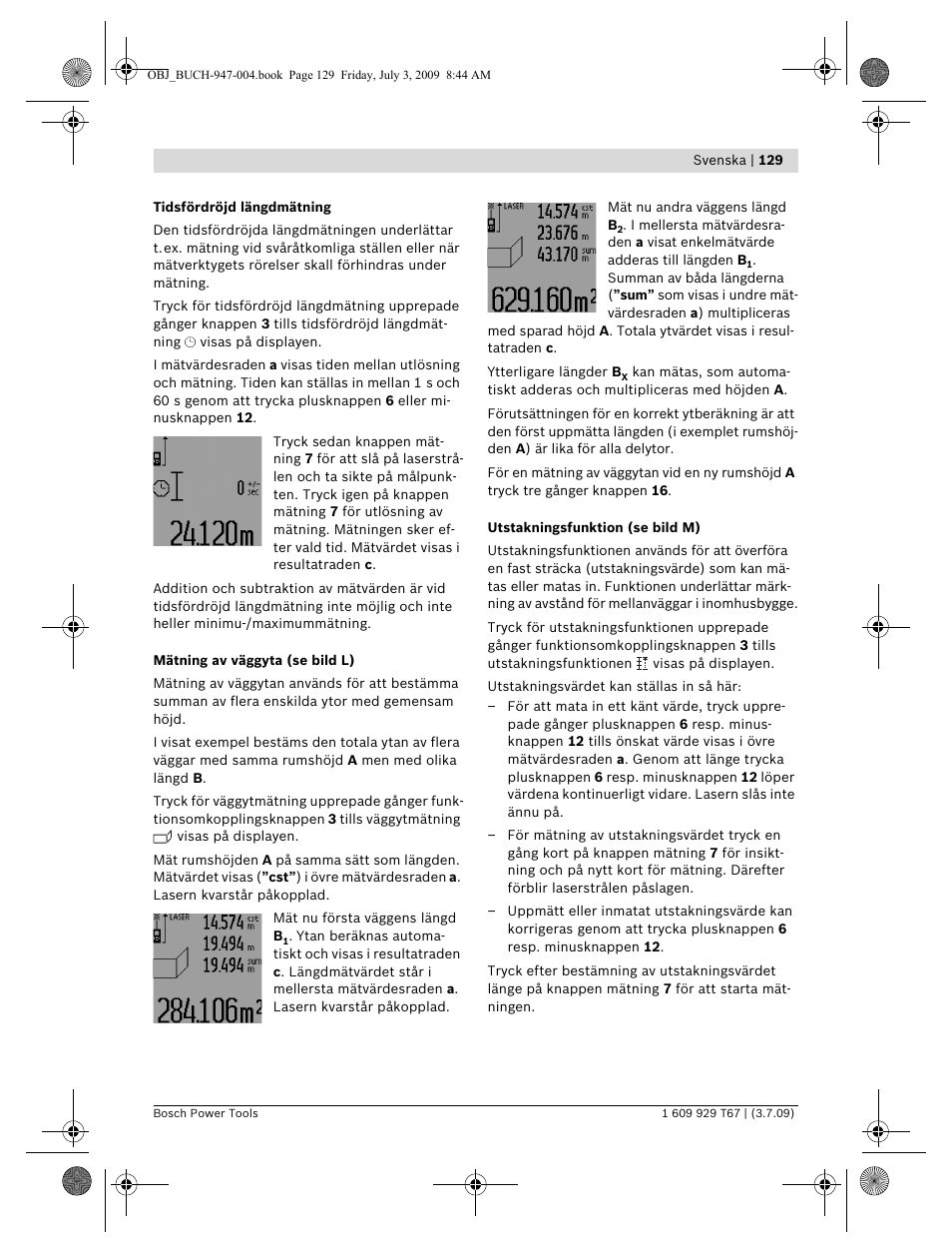 Bosch GLM 150 Professional User Manual | Page 129 / 440