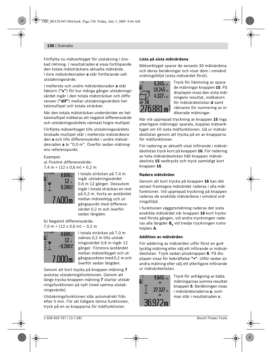Bosch GLM 150 Professional User Manual | Page 130 / 440