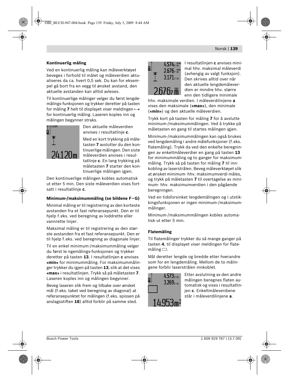 Bosch GLM 150 Professional User Manual | Page 139 / 440