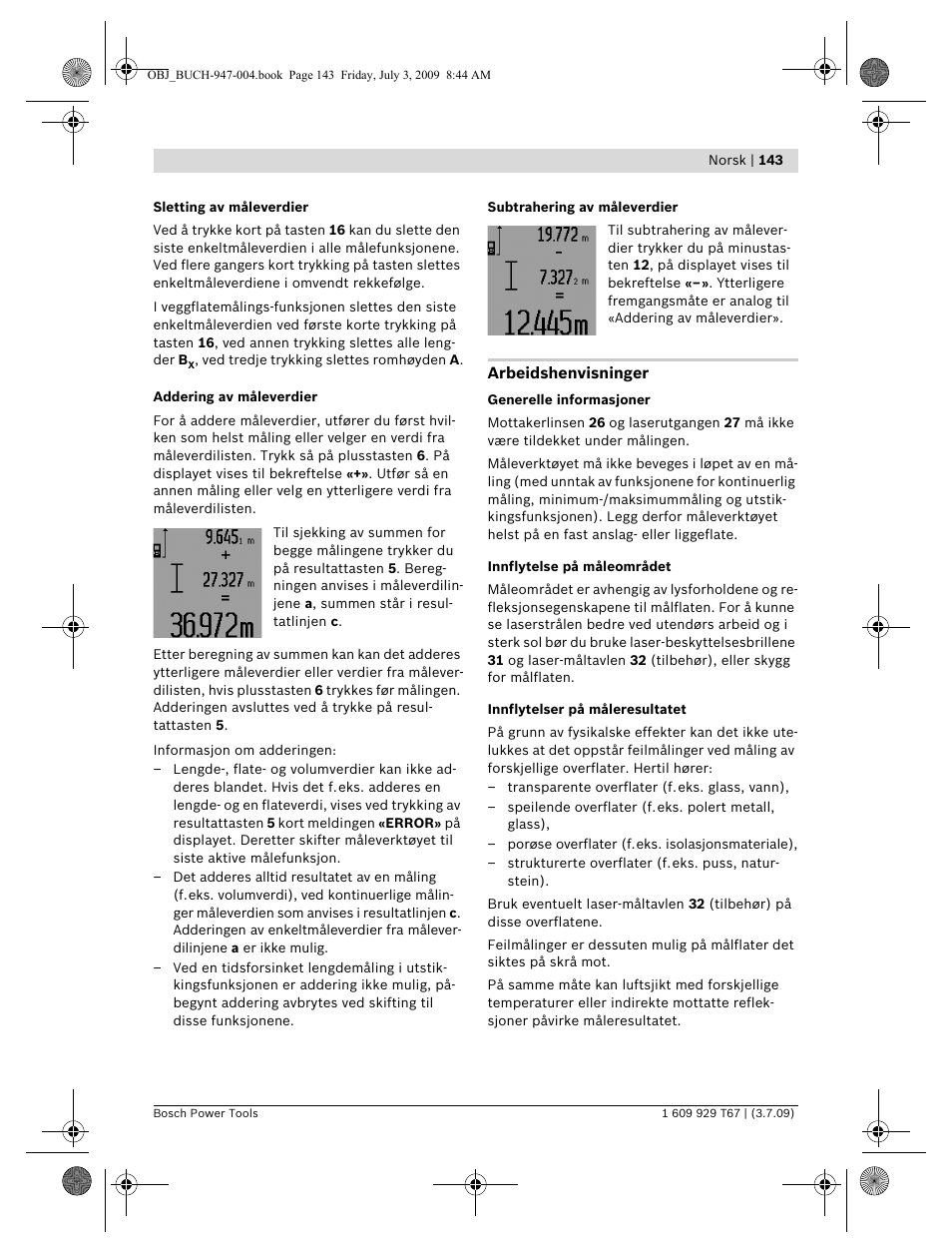 Bosch GLM 150 Professional User Manual | Page 143 / 440