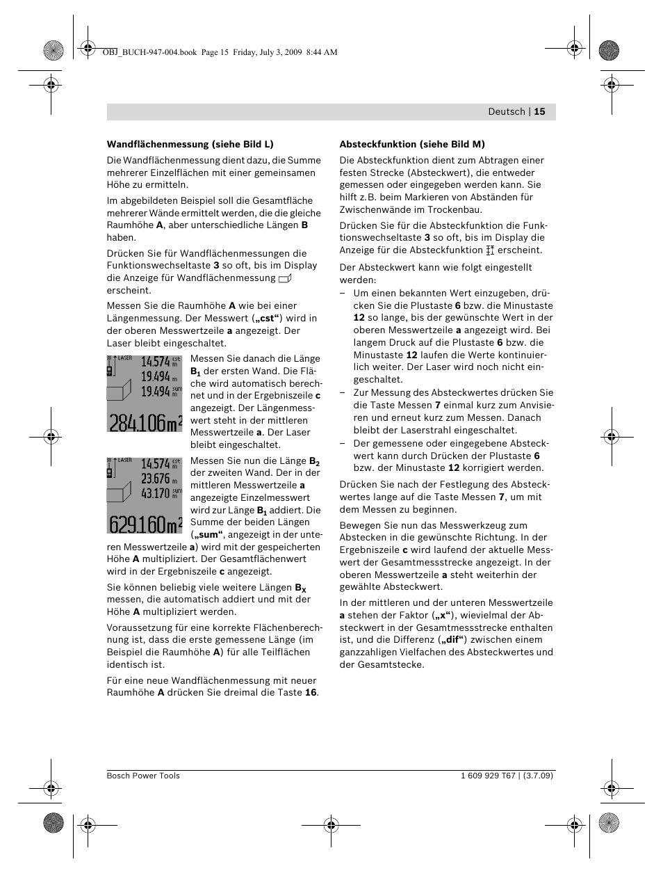 Bosch GLM 150 Professional User Manual | Page 15 / 440