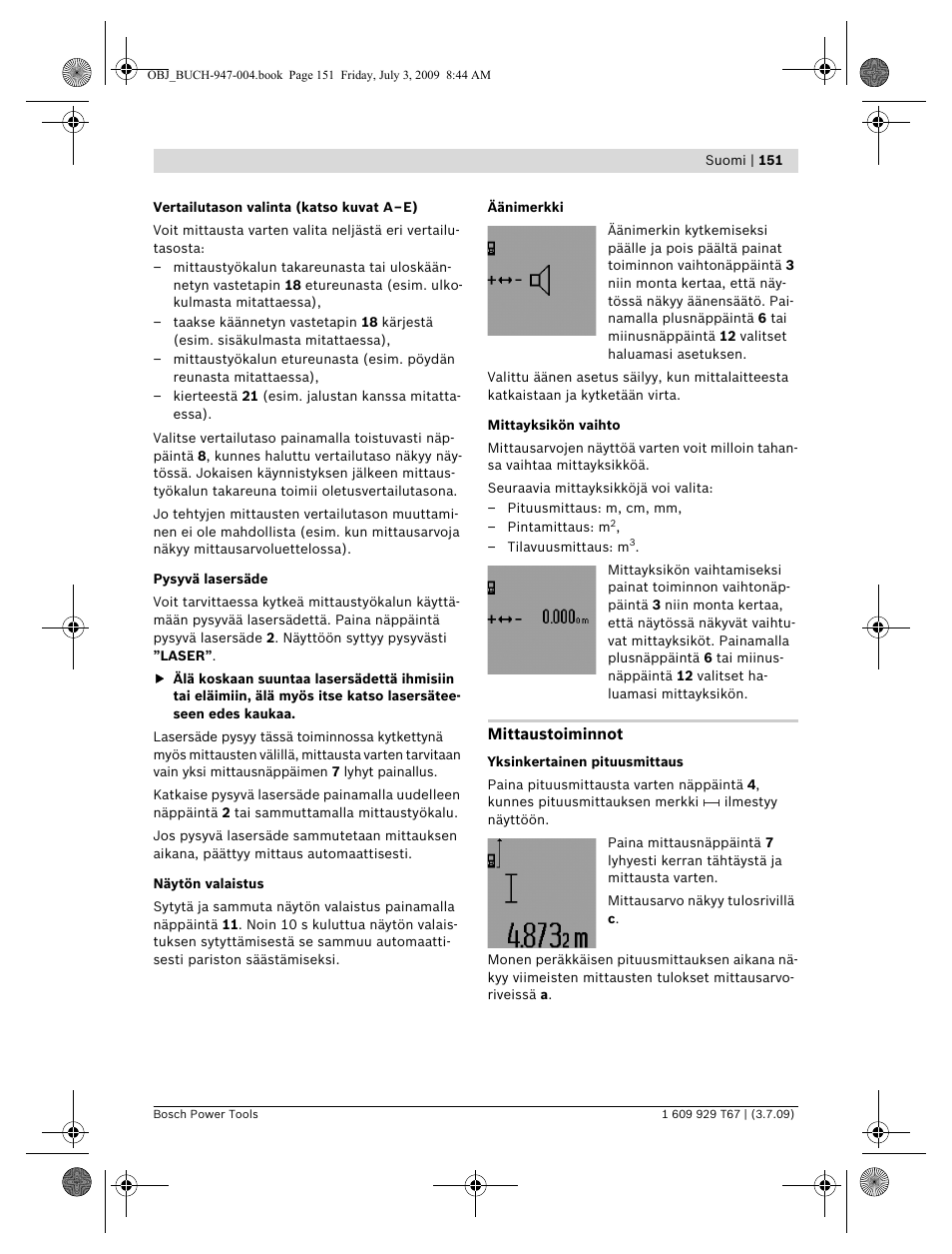 Bosch GLM 150 Professional User Manual | Page 151 / 440