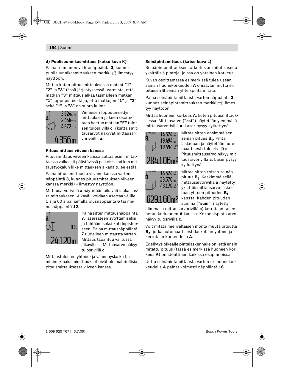 Bosch GLM 150 Professional User Manual | Page 154 / 440