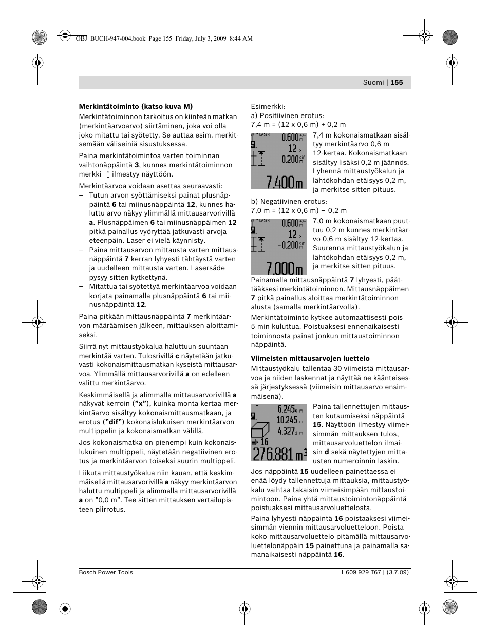 Bosch GLM 150 Professional User Manual | Page 155 / 440