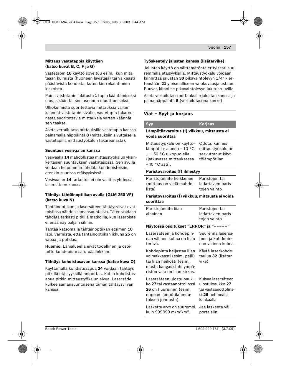 Bosch GLM 150 Professional User Manual | Page 157 / 440