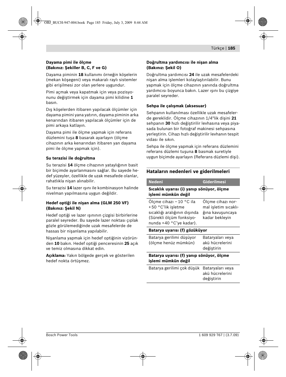 Bosch GLM 150 Professional User Manual | Page 185 / 440