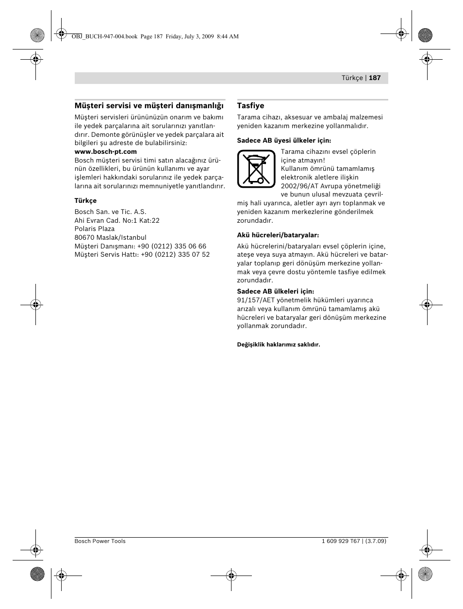 Bosch GLM 150 Professional User Manual | Page 187 / 440