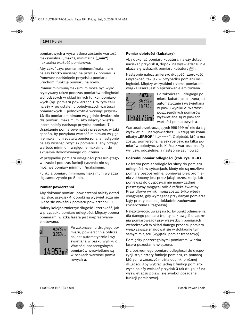 Bosch GLM 150 Professional User Manual | Page 194 / 440