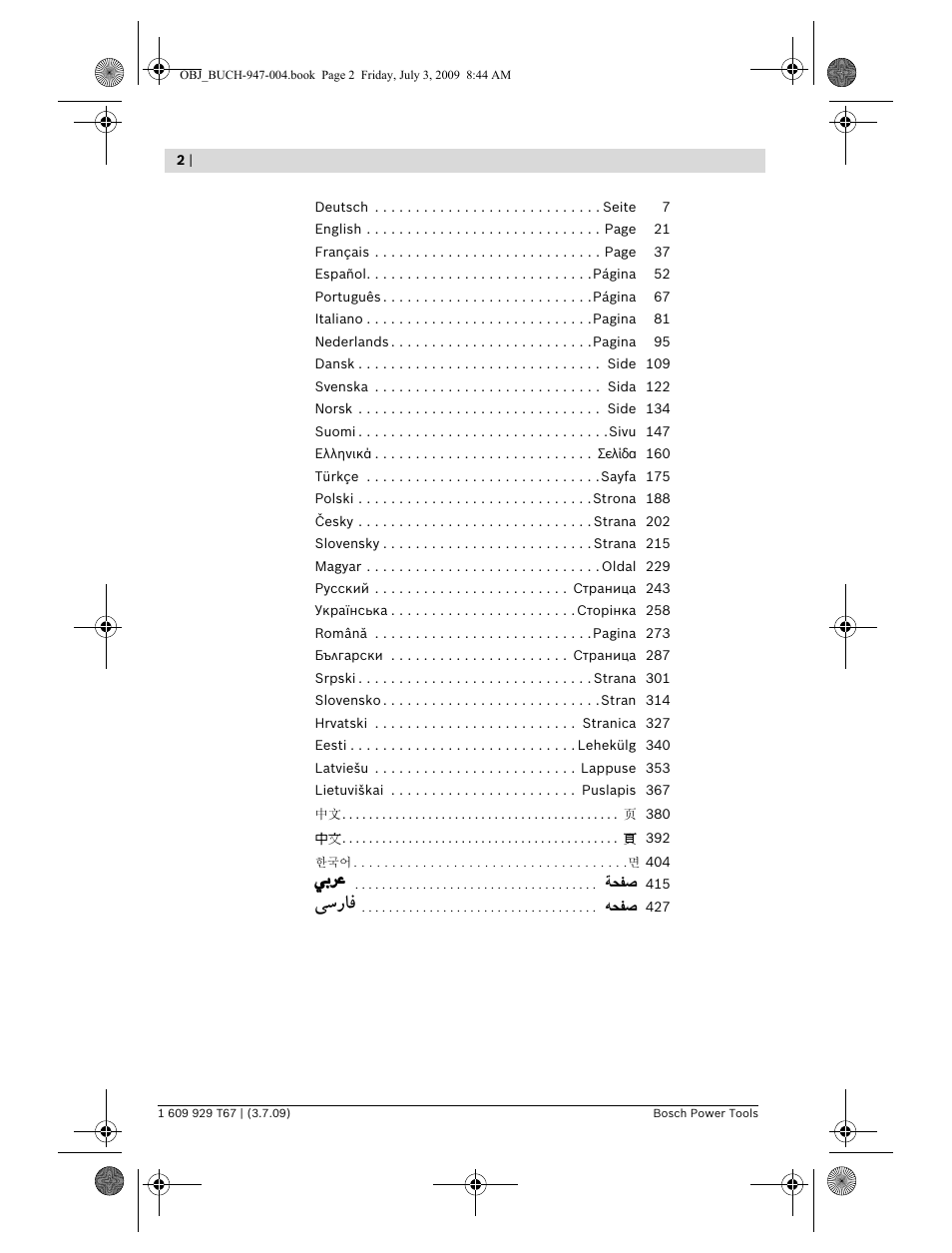Vý—u | Bosch GLM 150 Professional User Manual | Page 2 / 440
