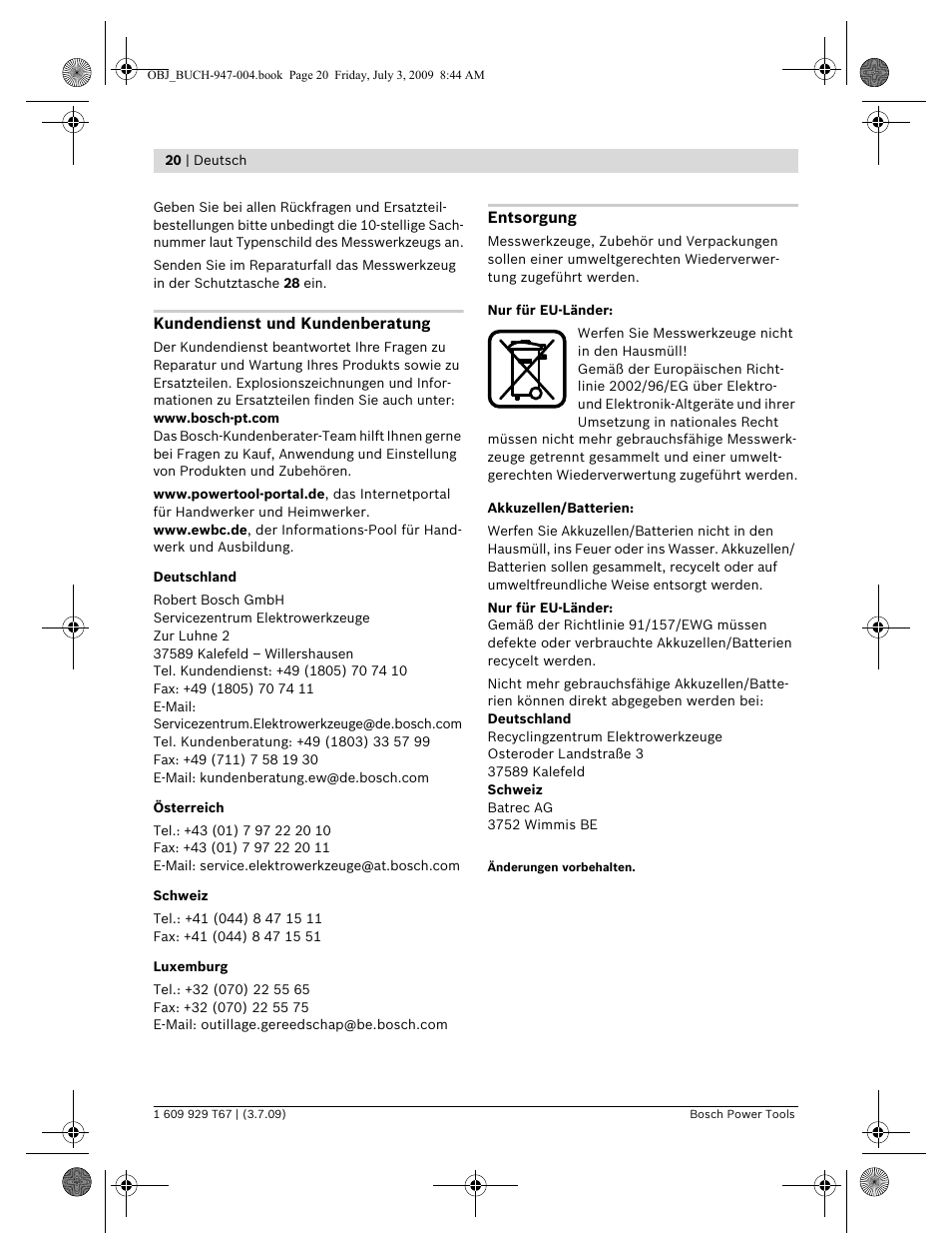 Bosch GLM 150 Professional User Manual | Page 20 / 440
