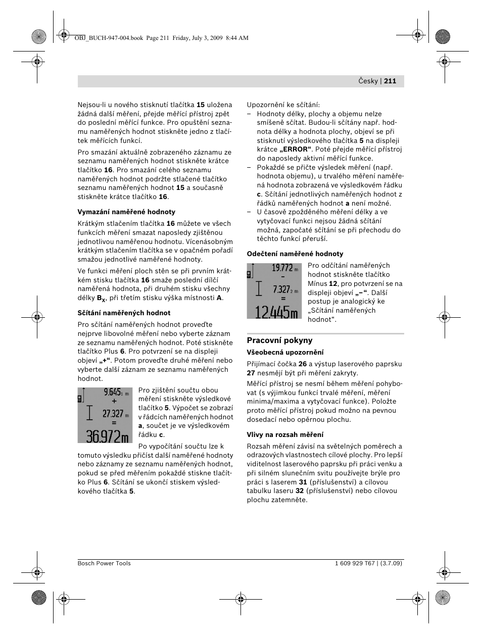 Bosch GLM 150 Professional User Manual | Page 211 / 440