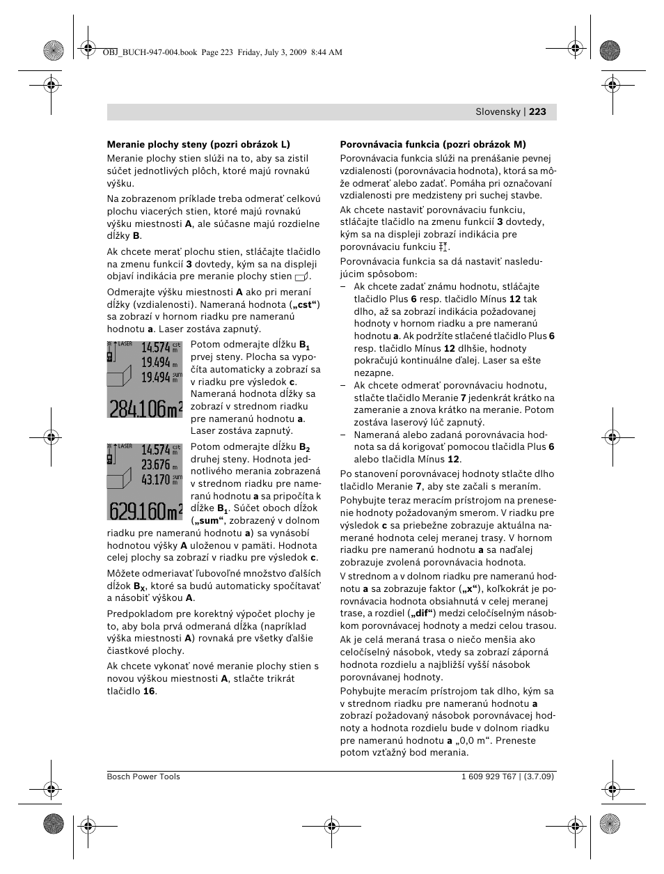 Bosch GLM 150 Professional User Manual | Page 223 / 440