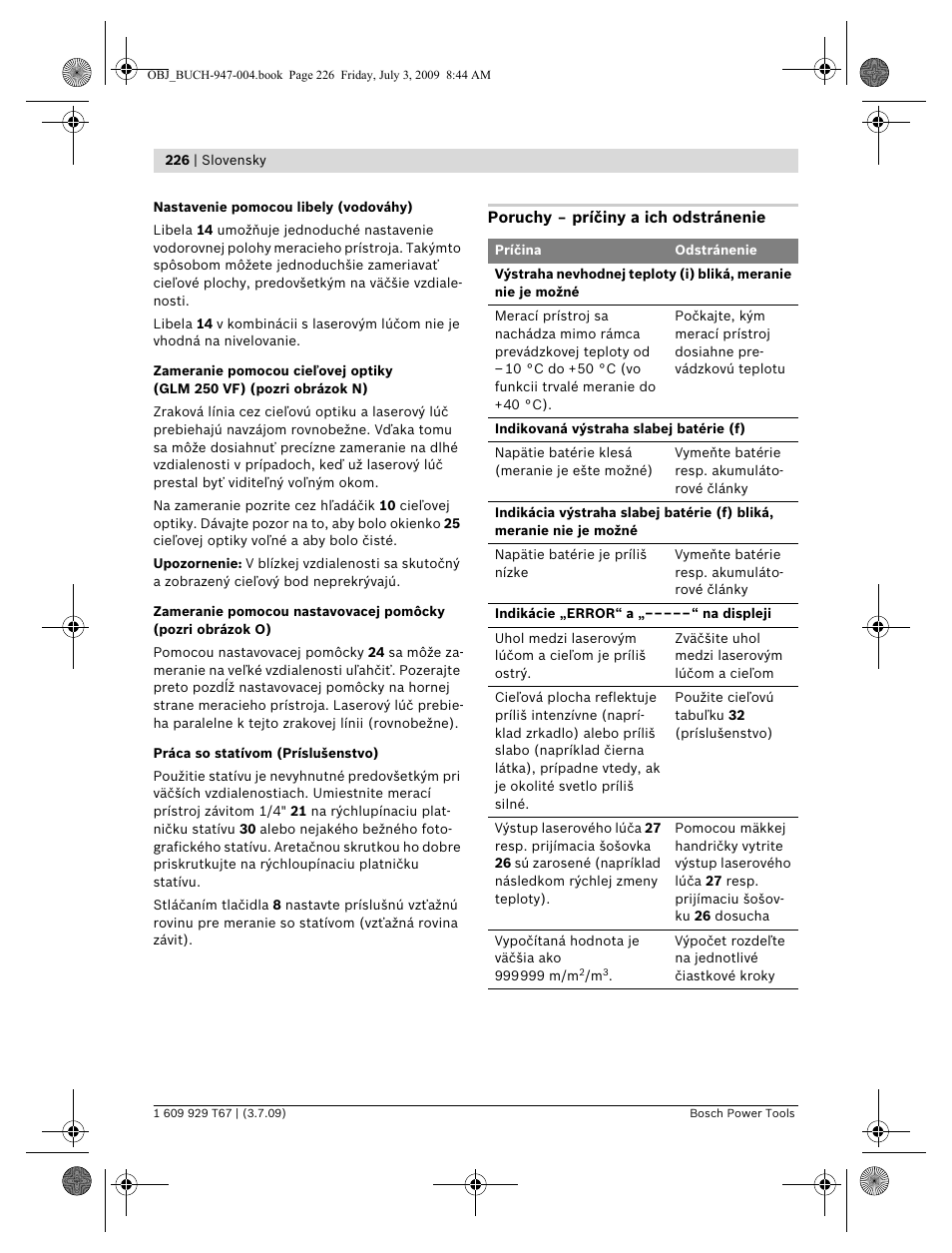 Bosch GLM 150 Professional User Manual | Page 226 / 440