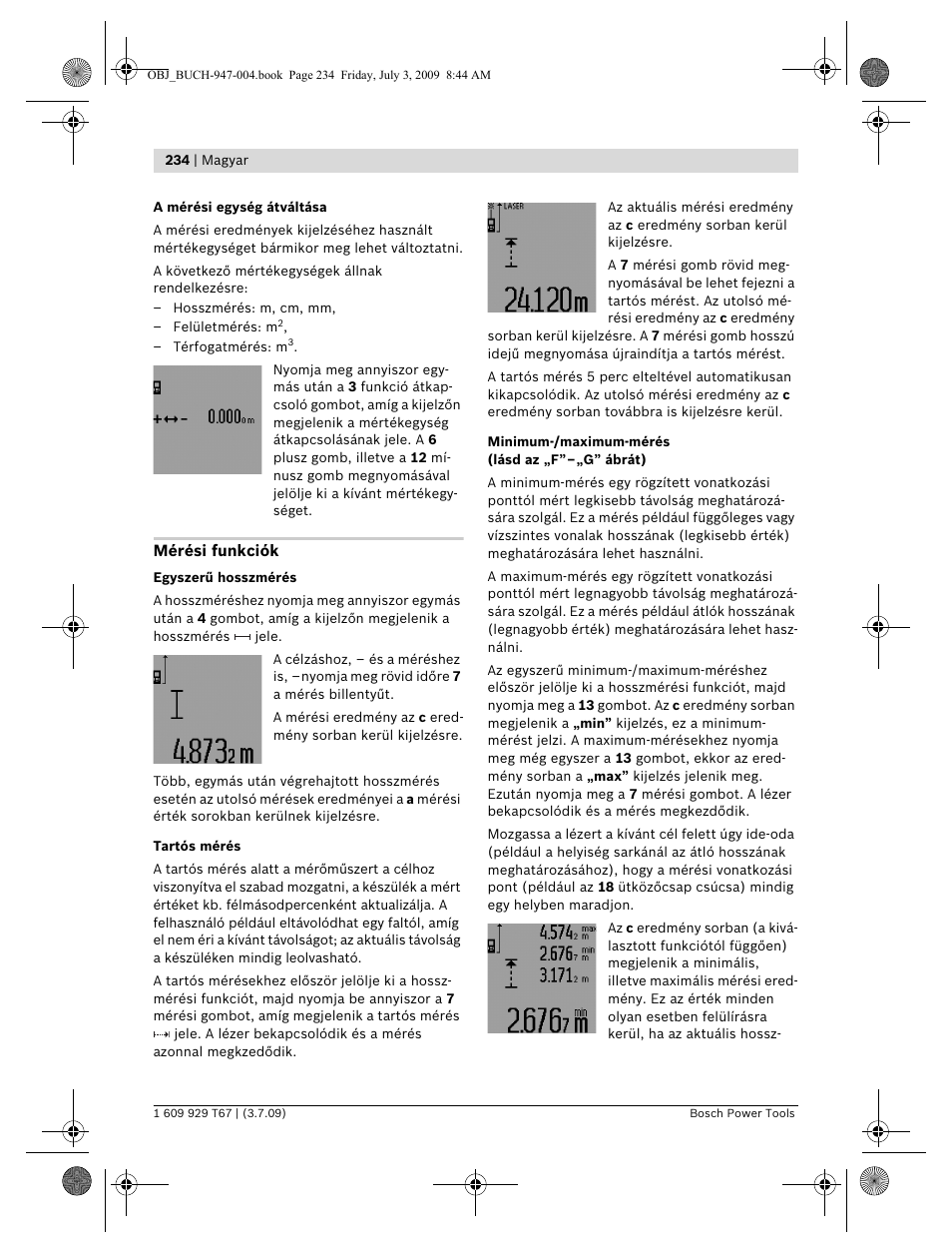 Bosch GLM 150 Professional User Manual | Page 234 / 440