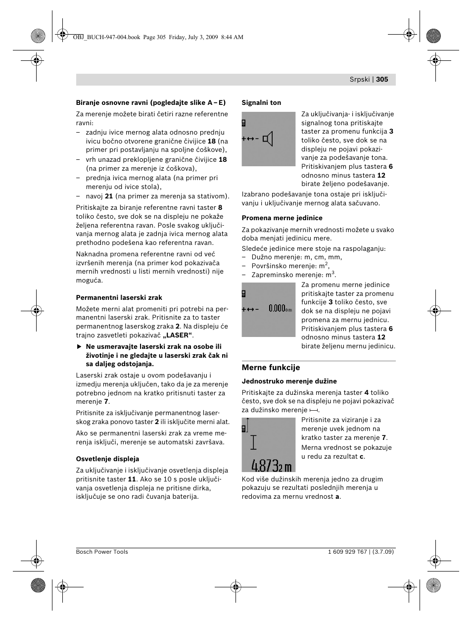 Bosch GLM 150 Professional User Manual | Page 305 / 440