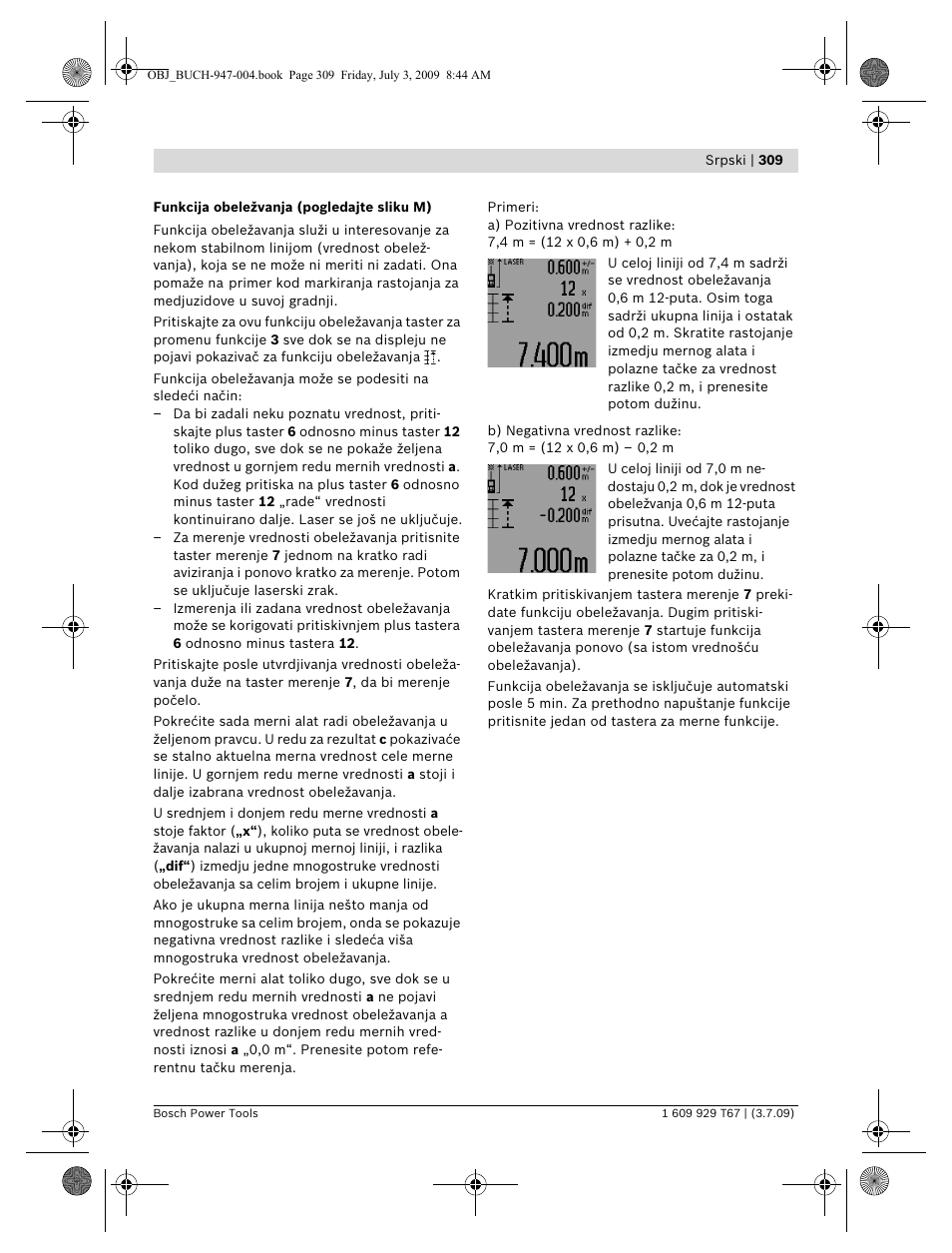 Bosch GLM 150 Professional User Manual | Page 309 / 440