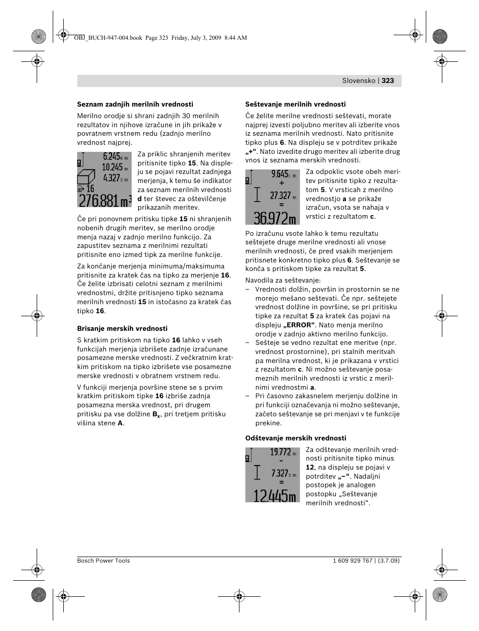 Bosch GLM 150 Professional User Manual | Page 323 / 440