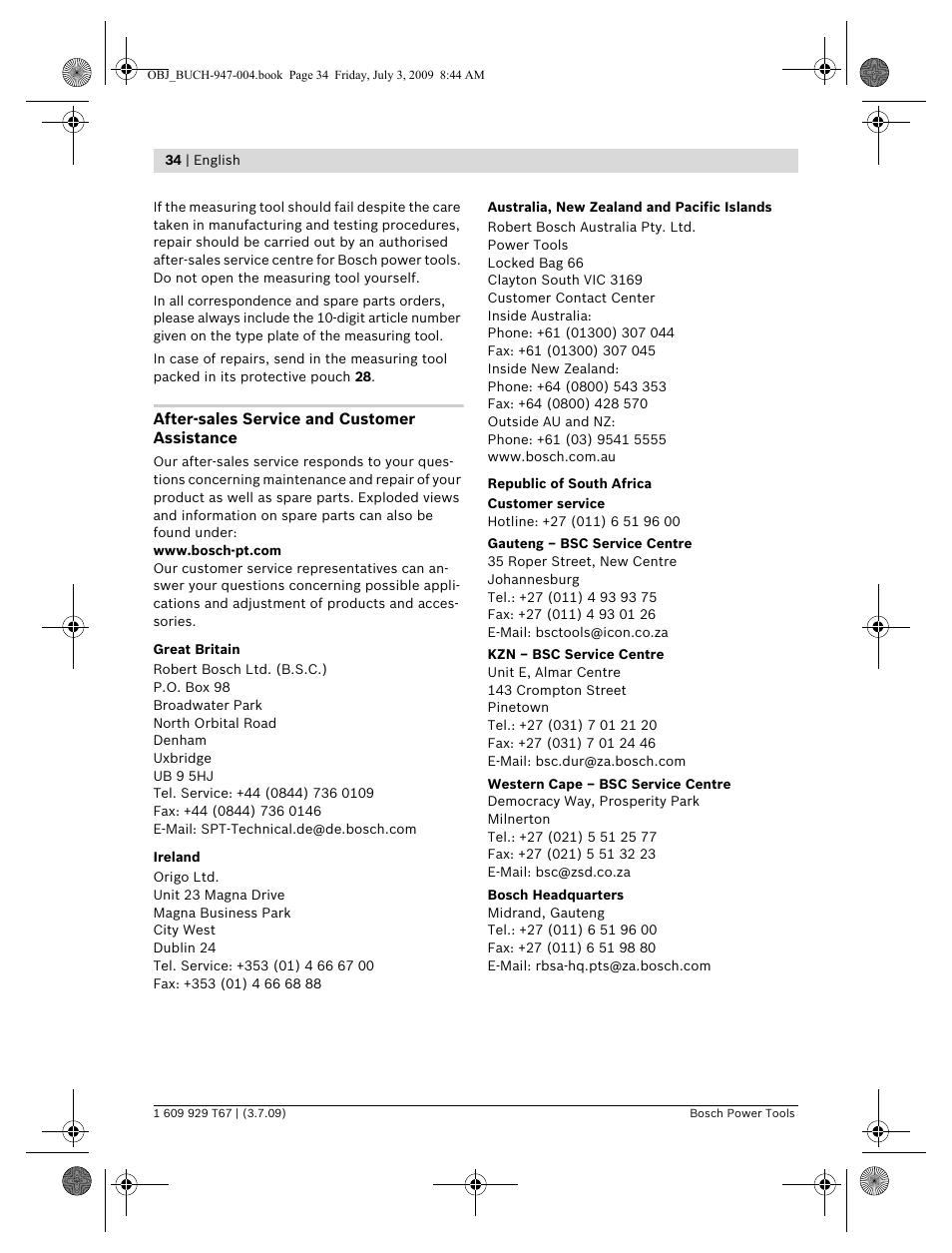Bosch GLM 150 Professional User Manual | Page 34 / 440