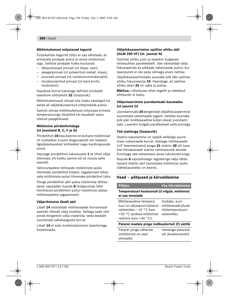 Bosch GLM 150 Professional User Manual | Page 350 / 440