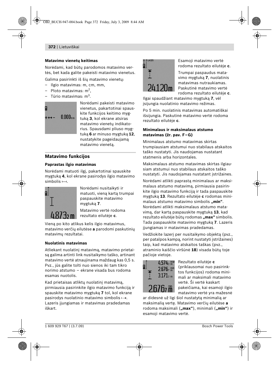 Bosch GLM 150 Professional User Manual | Page 372 / 440