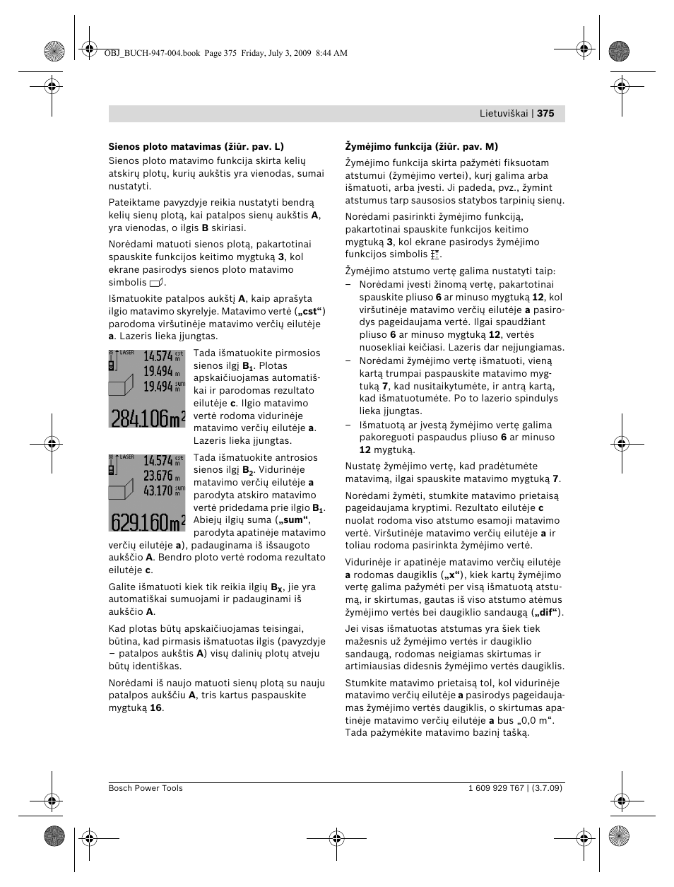 Bosch GLM 150 Professional User Manual | Page 375 / 440