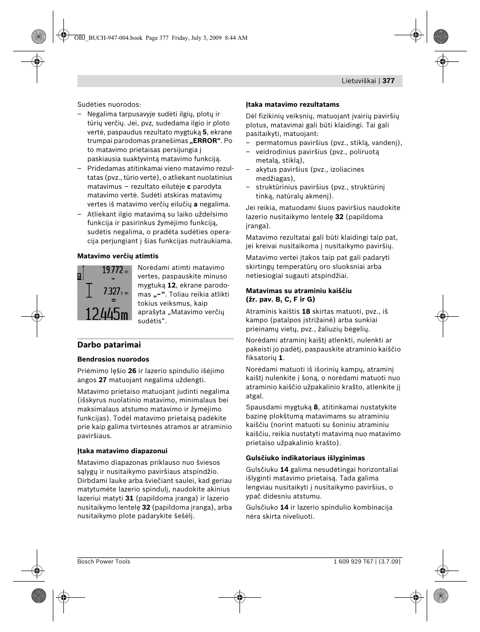 Bosch GLM 150 Professional User Manual | Page 377 / 440
