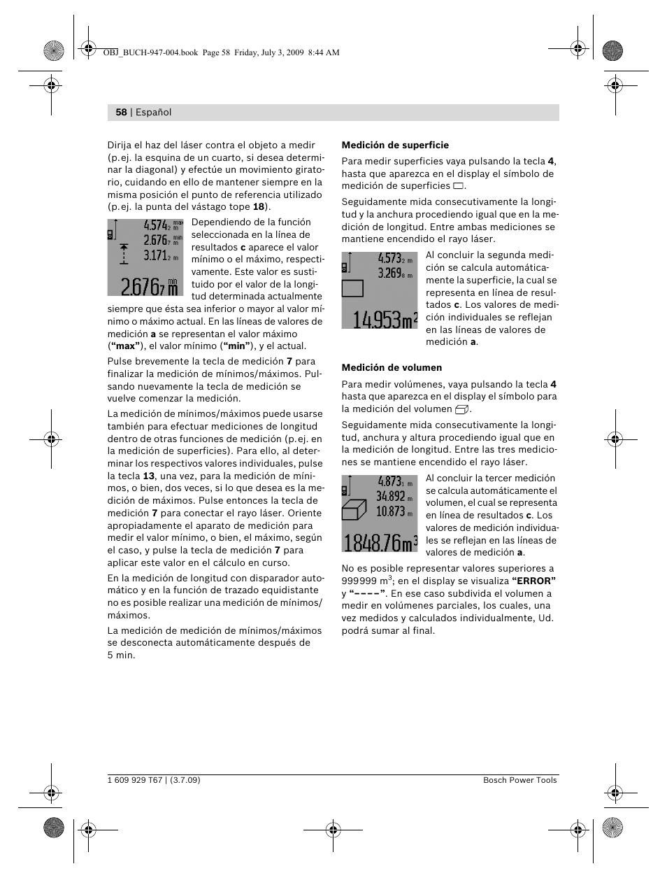 Bosch GLM 150 Professional User Manual | Page 58 / 440