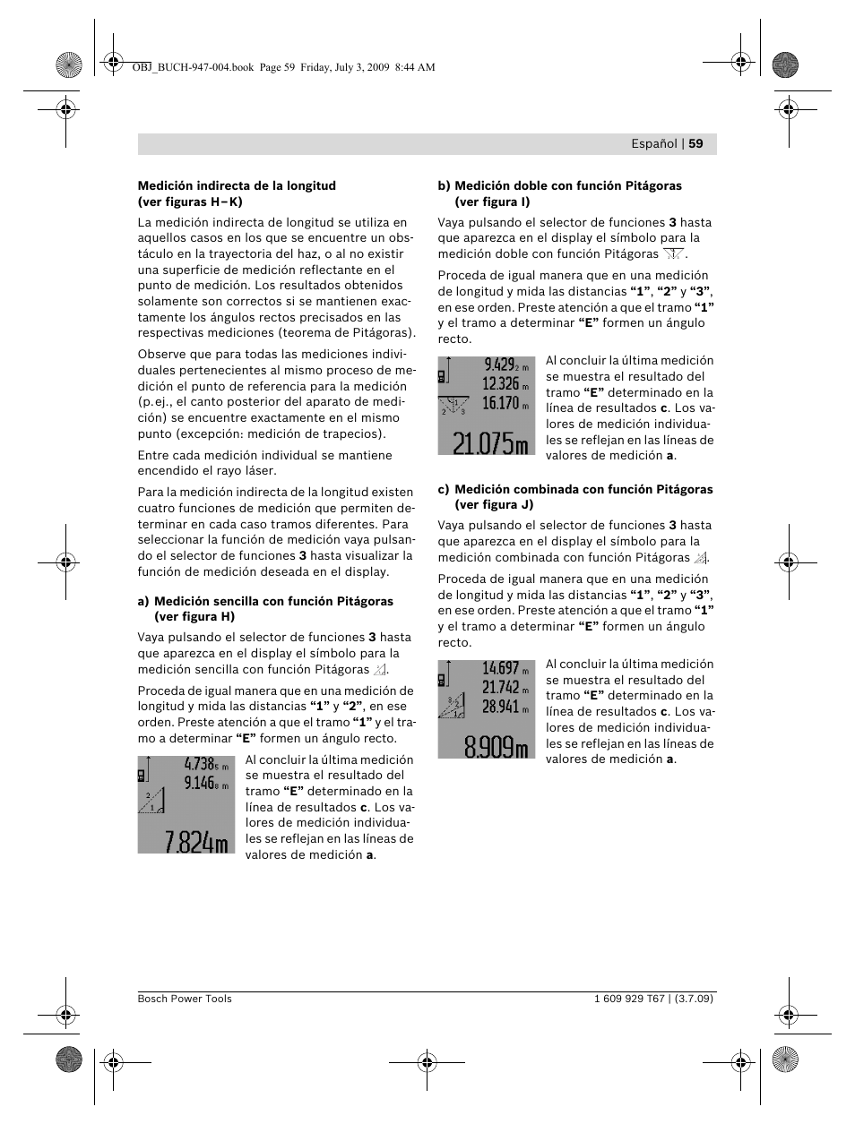 Bosch GLM 150 Professional User Manual | Page 59 / 440