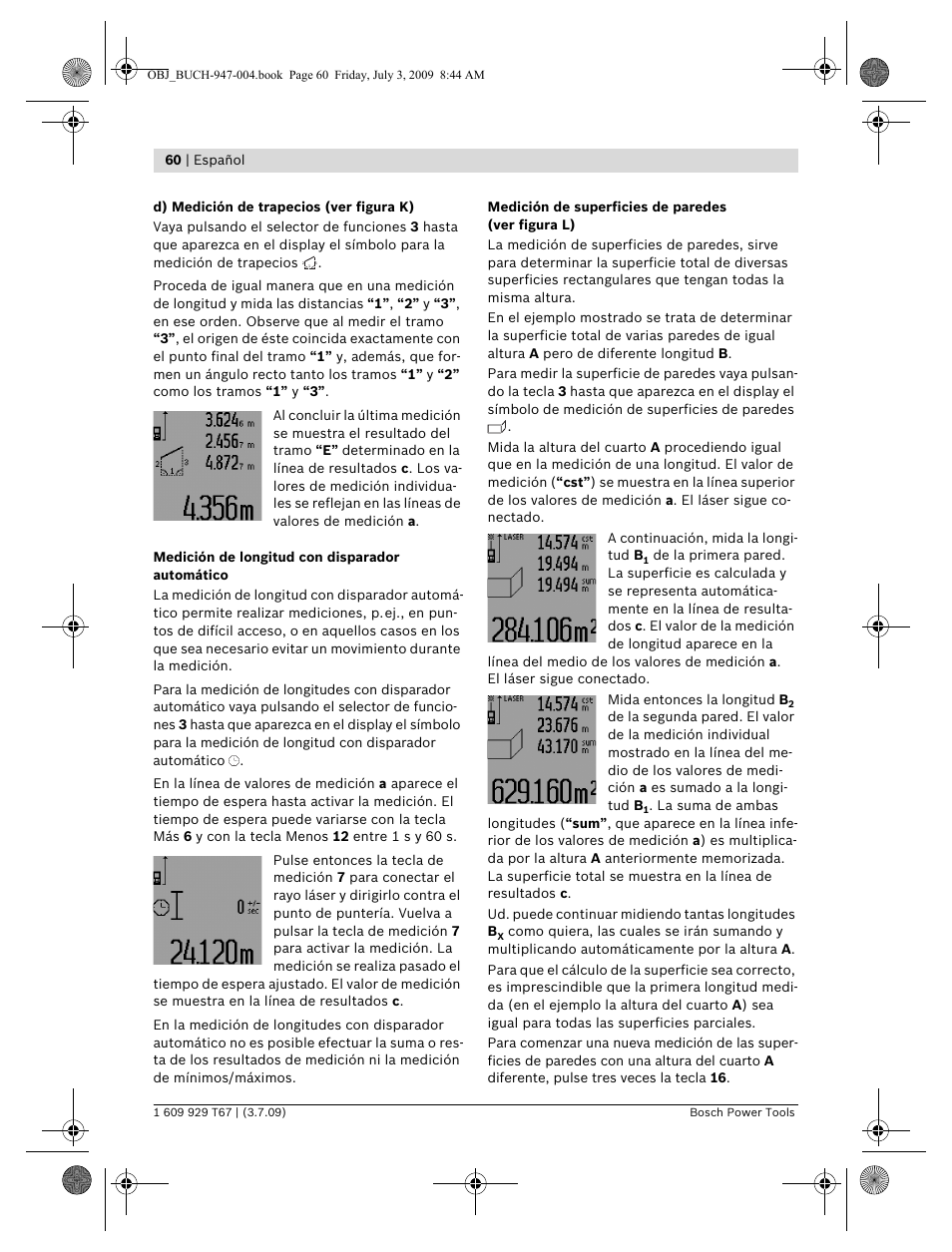 Bosch GLM 150 Professional User Manual | Page 60 / 440