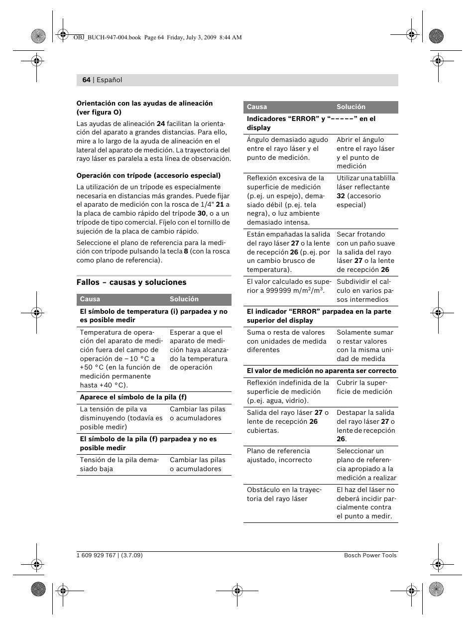 Bosch GLM 150 Professional User Manual | Page 64 / 440