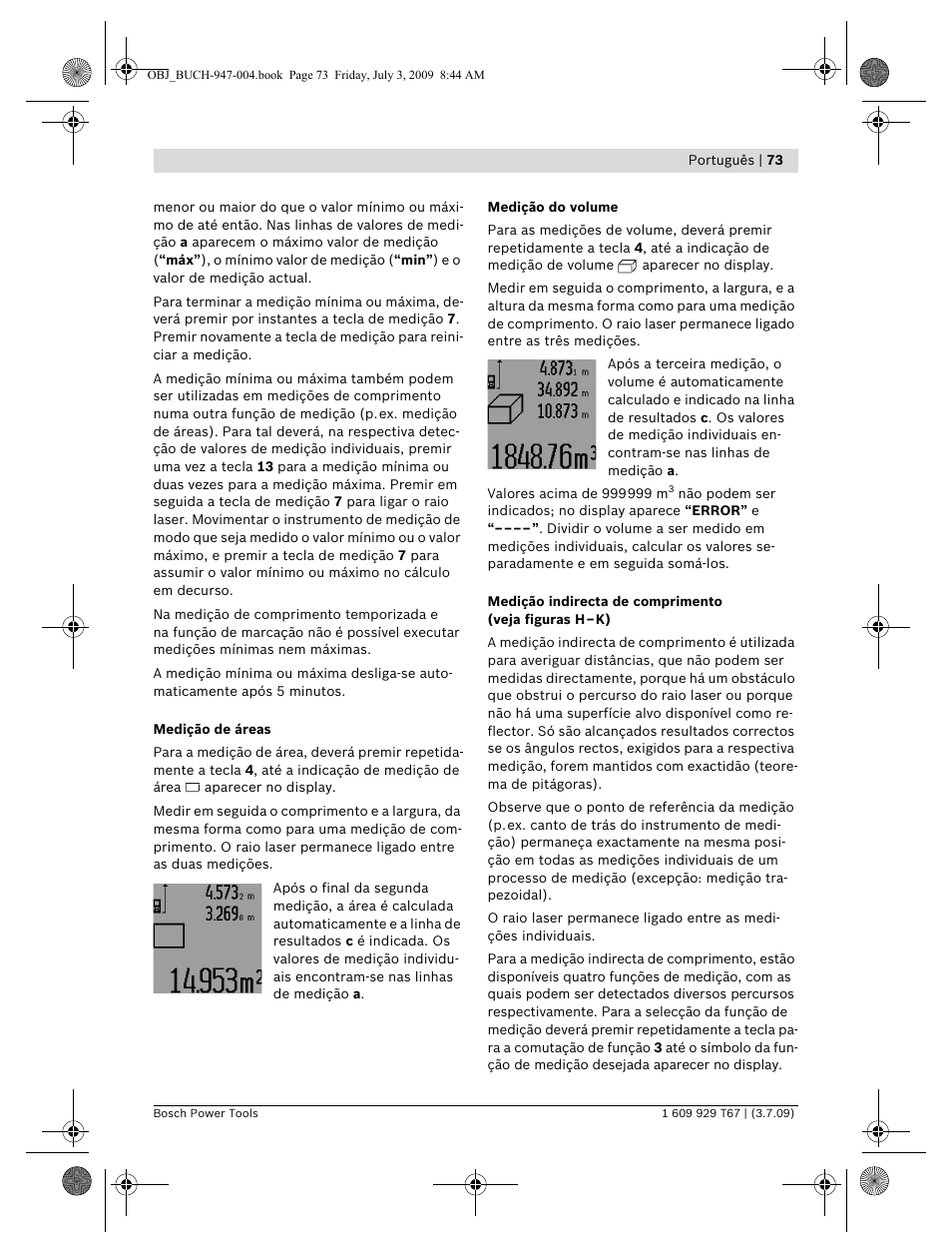 Bosch GLM 150 Professional User Manual | Page 73 / 440