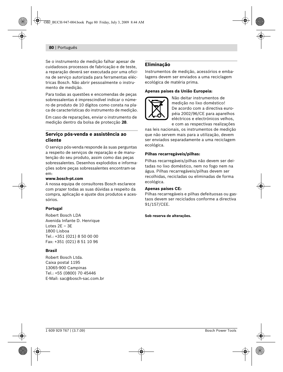 Bosch GLM 150 Professional User Manual | Page 80 / 440
