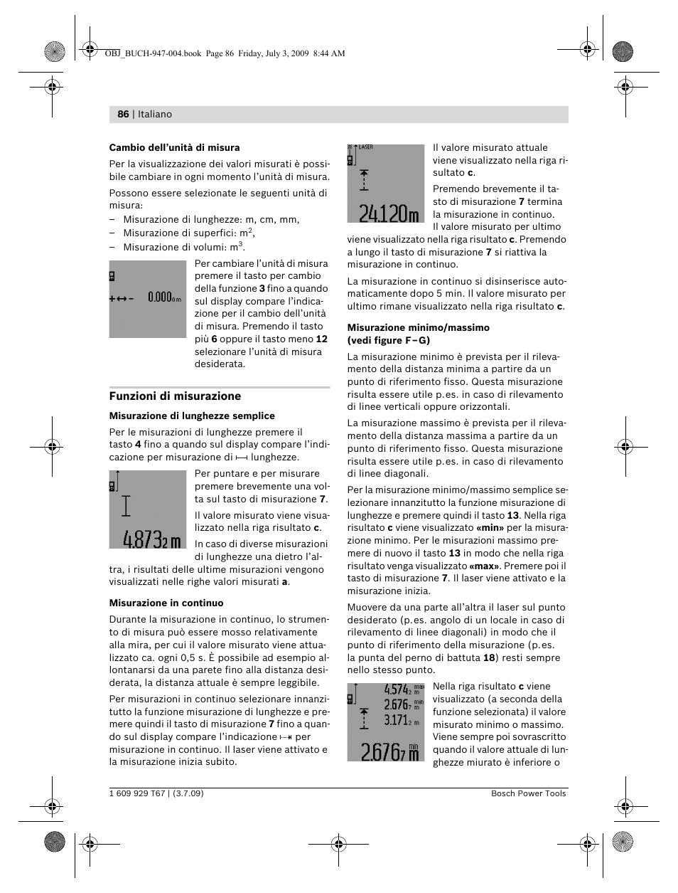 Bosch GLM 150 Professional User Manual | Page 86 / 440