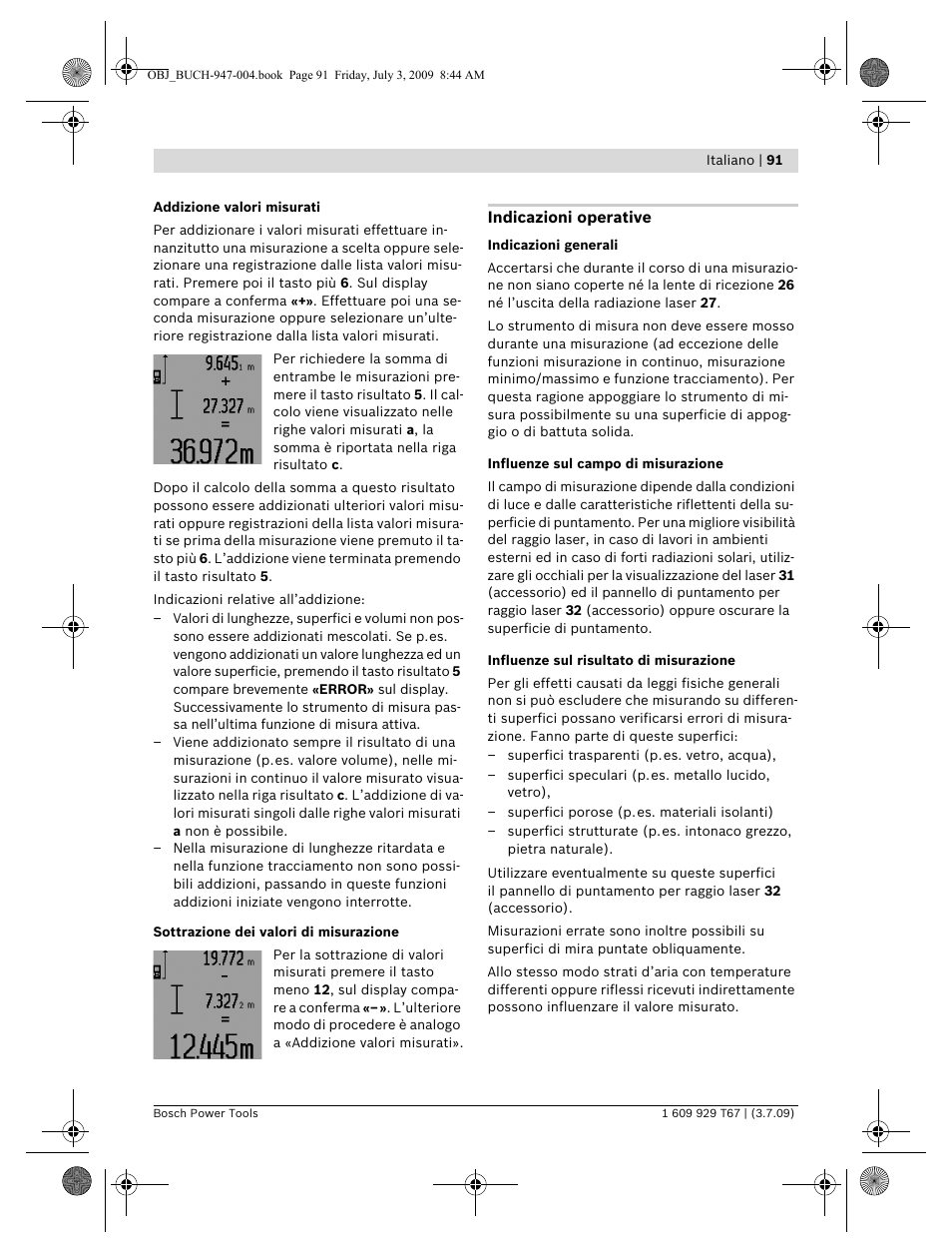 Bosch GLM 150 Professional User Manual | Page 91 / 440