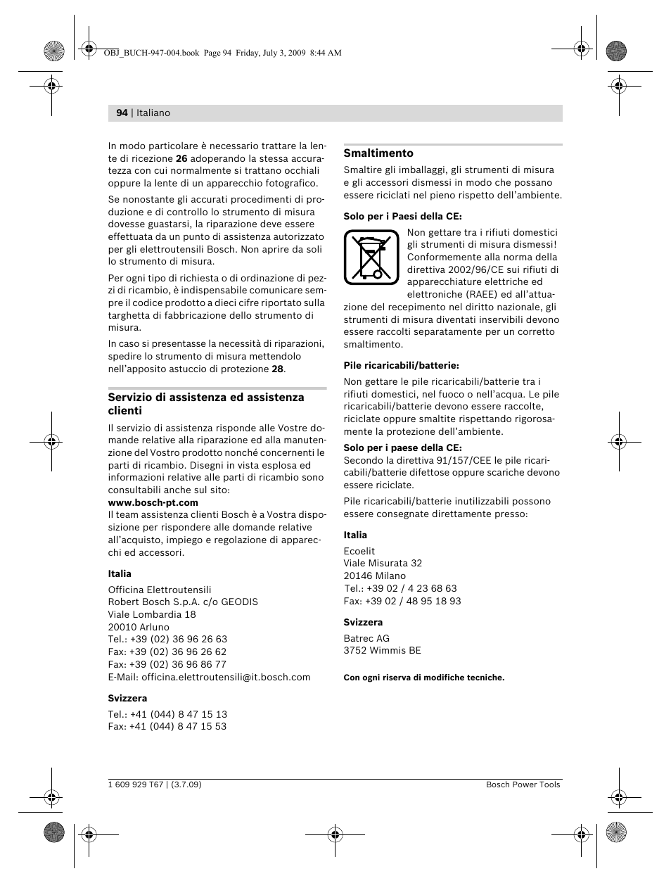 Bosch GLM 150 Professional User Manual | Page 94 / 440