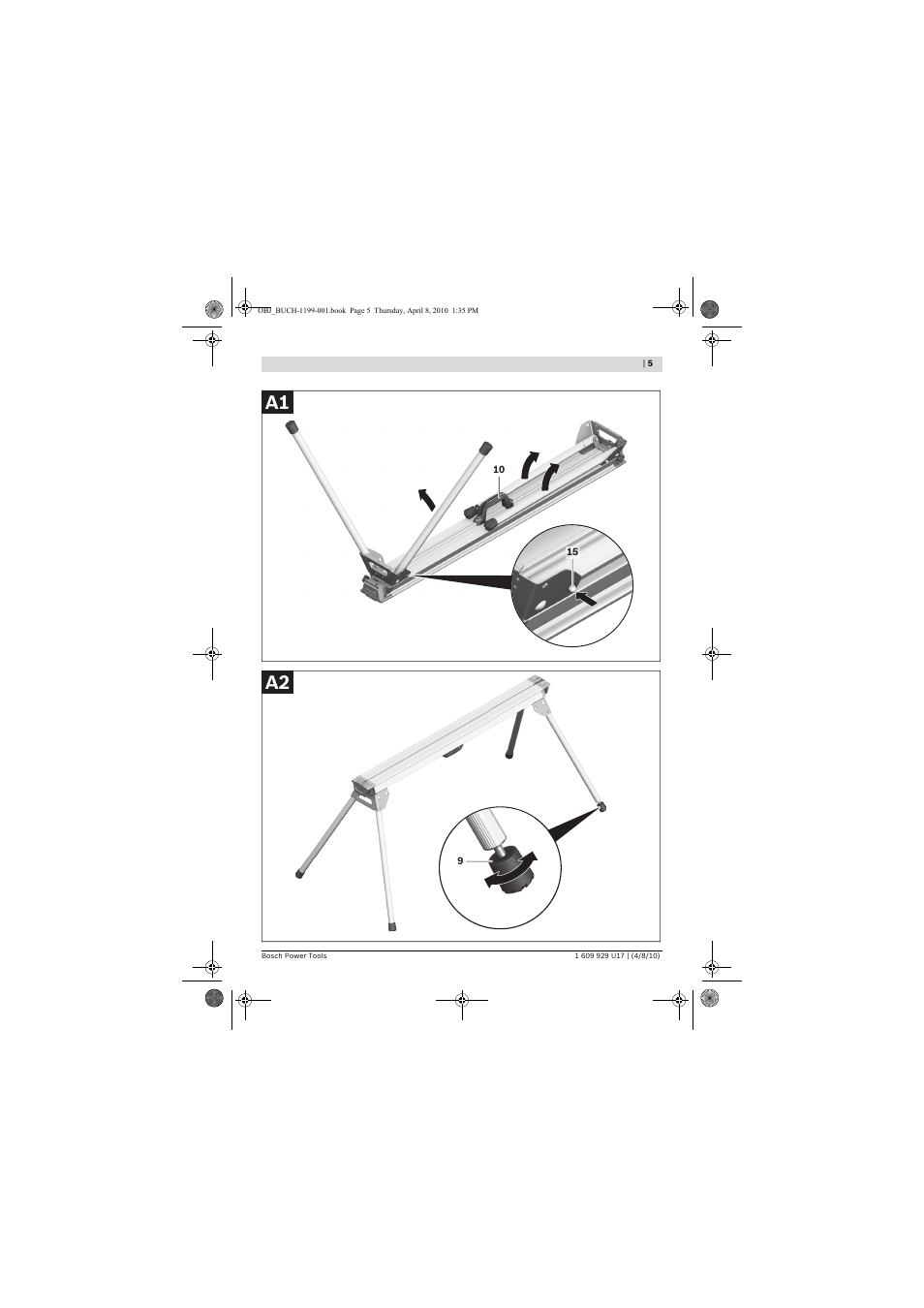 A1 a2 | Bosch GTA 3800 Professional User Manual | Page 5 / 171