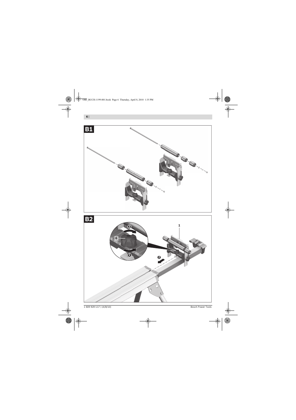 B1 b2 | Bosch GTA 3800 Professional User Manual | Page 6 / 171